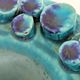 Vintage Ceralux vase by Ceramano, Hans Welling, turquoise blue, 1960s