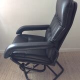 Unico relax armchair in leather from the 70s Made in Denmark
