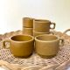 Vintage stoneware coffee cups