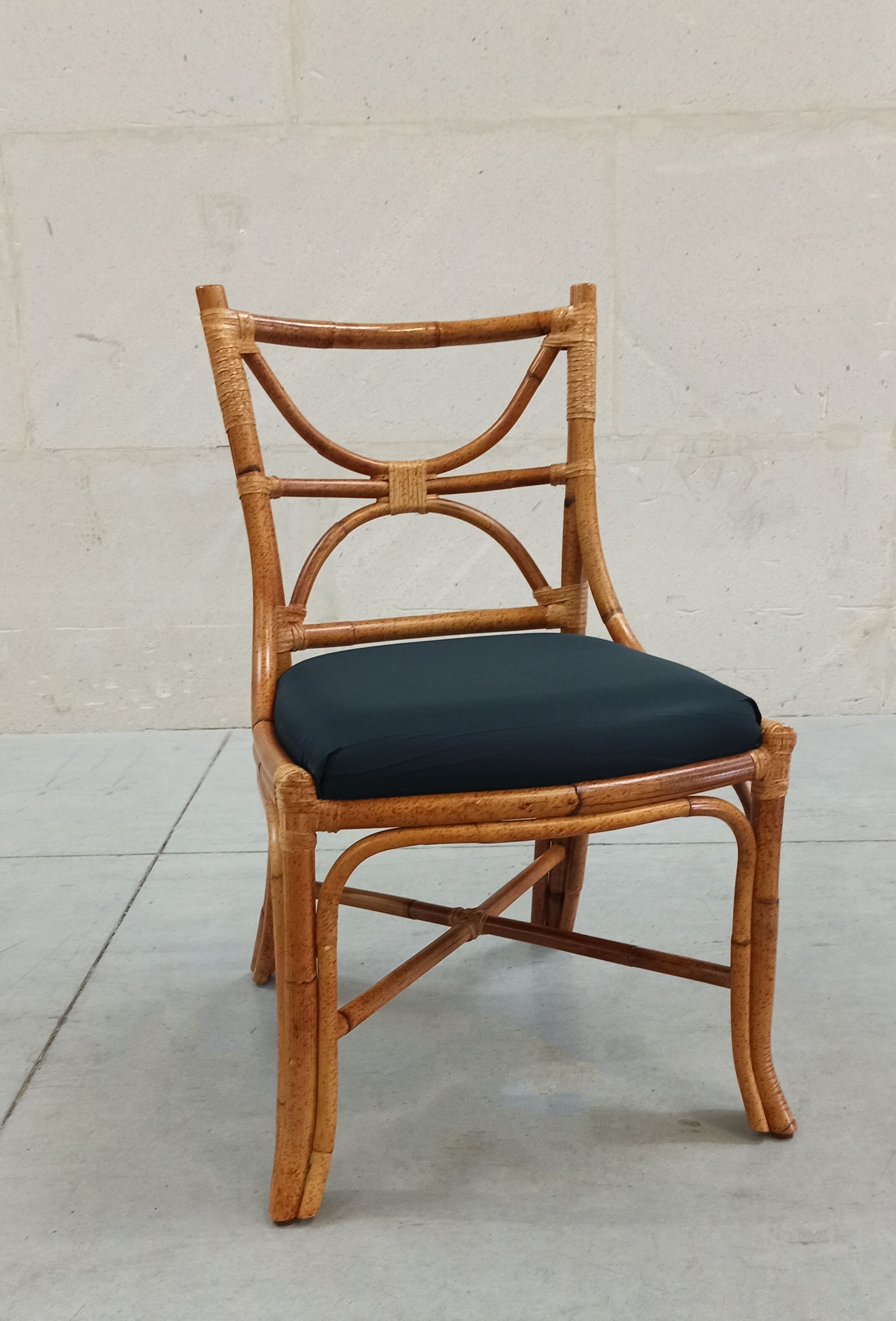 Chaise en bambou Roche Bobois 80's