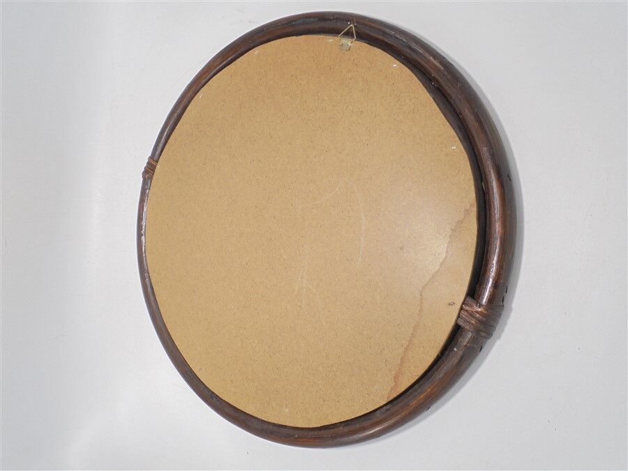 Rattan mirror 39cm