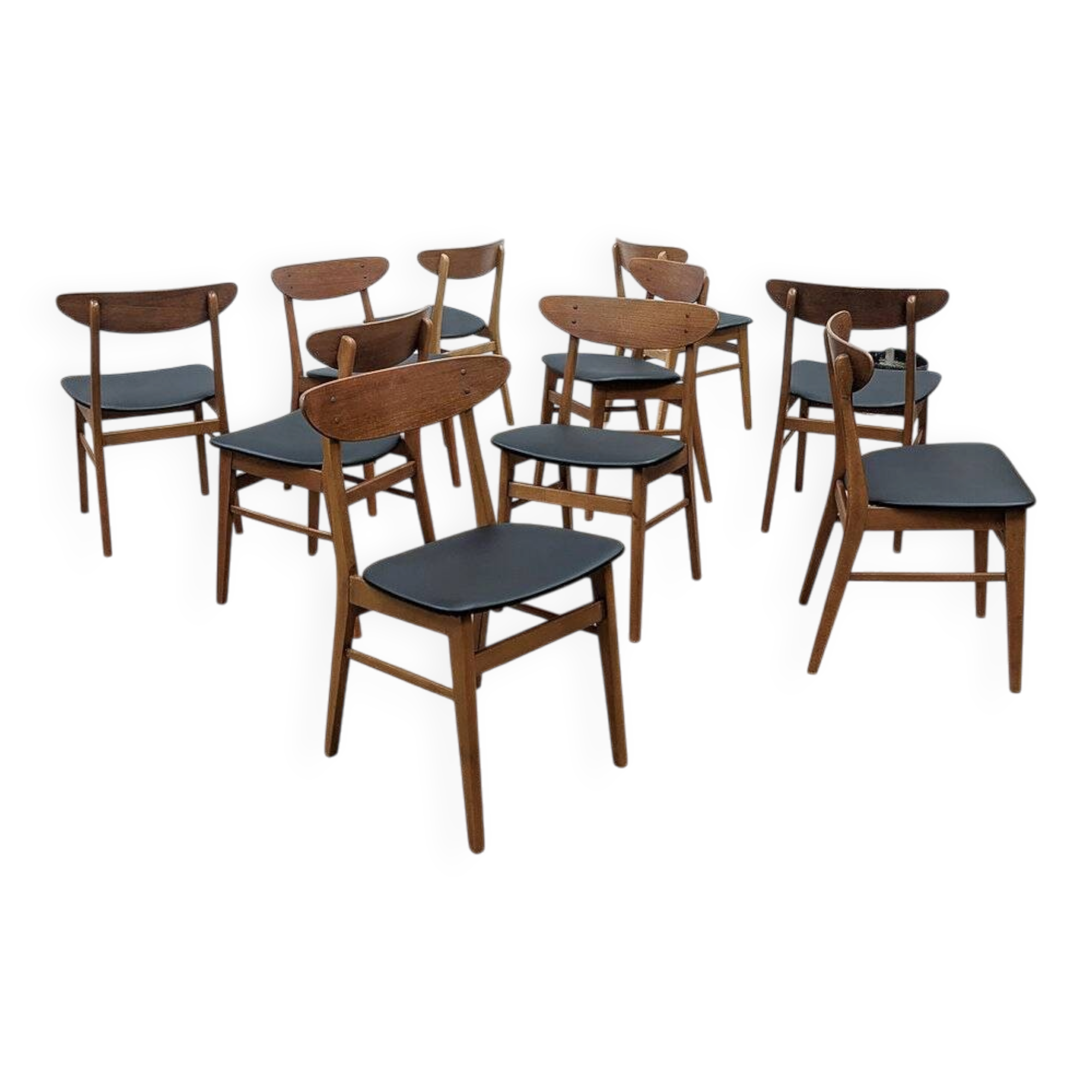 Set of 10 Farstrup 210 chairs