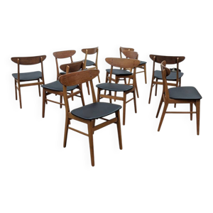 Lot de 10 chaises farstrup