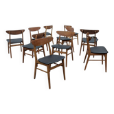 Set of 10 Farstrup 210 chairs