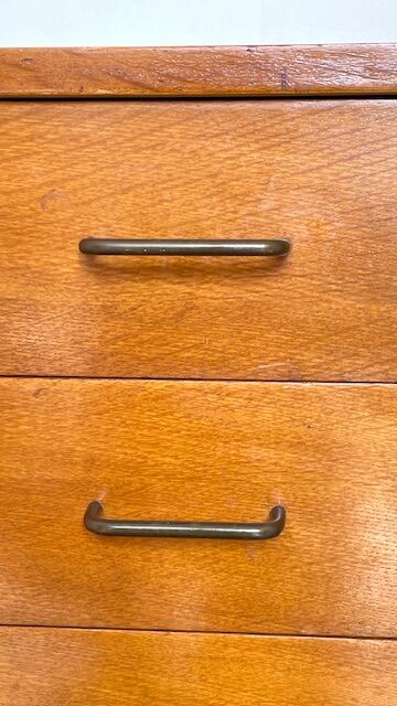 Vintage compass feet commode