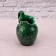 Vintage Wedgwood pitcher in green majolica - Vine and grape.