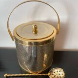 Vintage Hollywood Regency Gold Ice Bucket