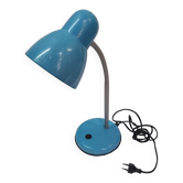 Blue metal desk lamp