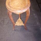 Old wood side table