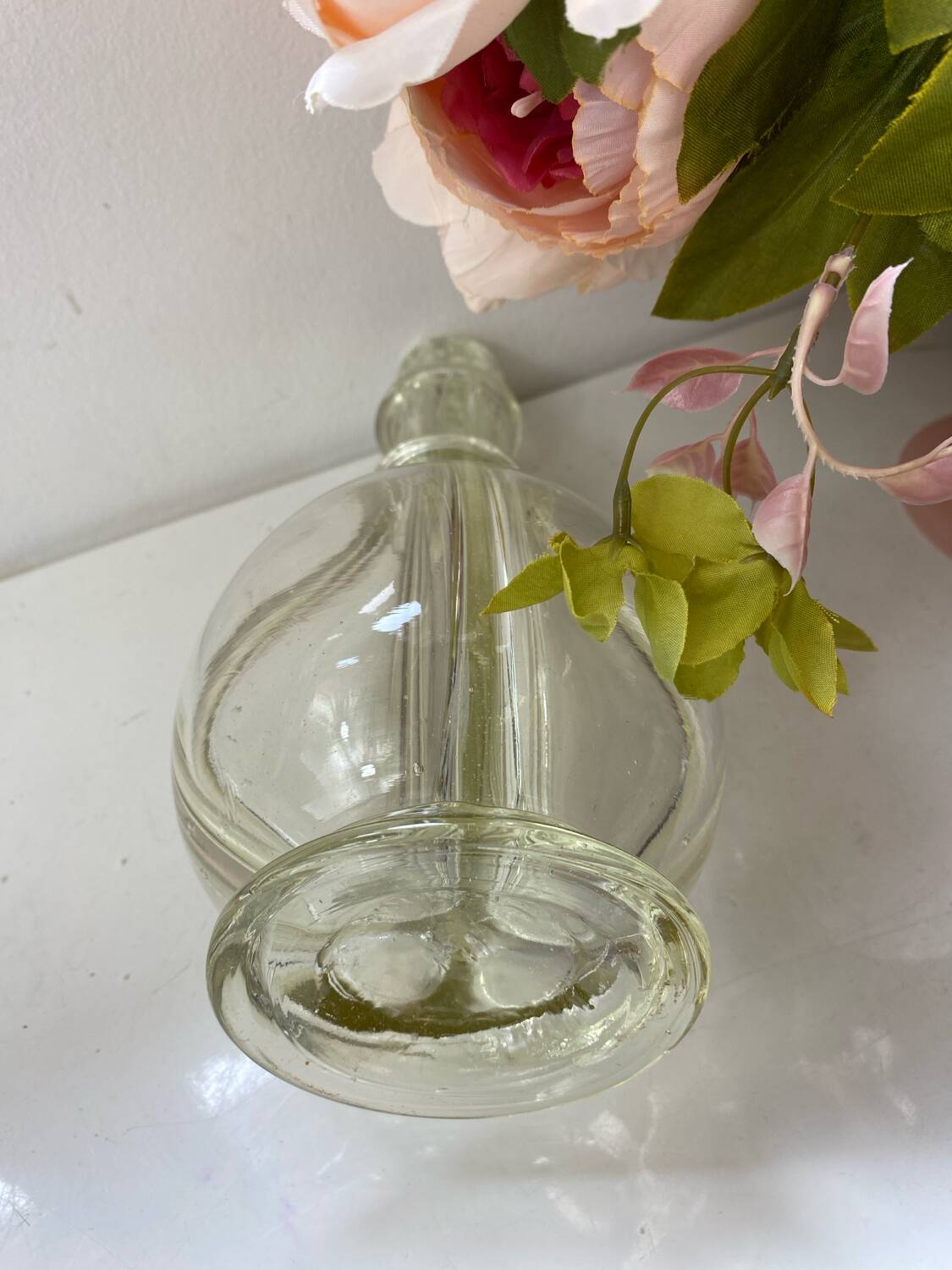 Antique four-chamber liqueur decanter