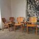 Set of 6 stackable Scandinavian chairs