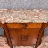 In the style of Dufresne: Art Nouveau period oak sideboard
