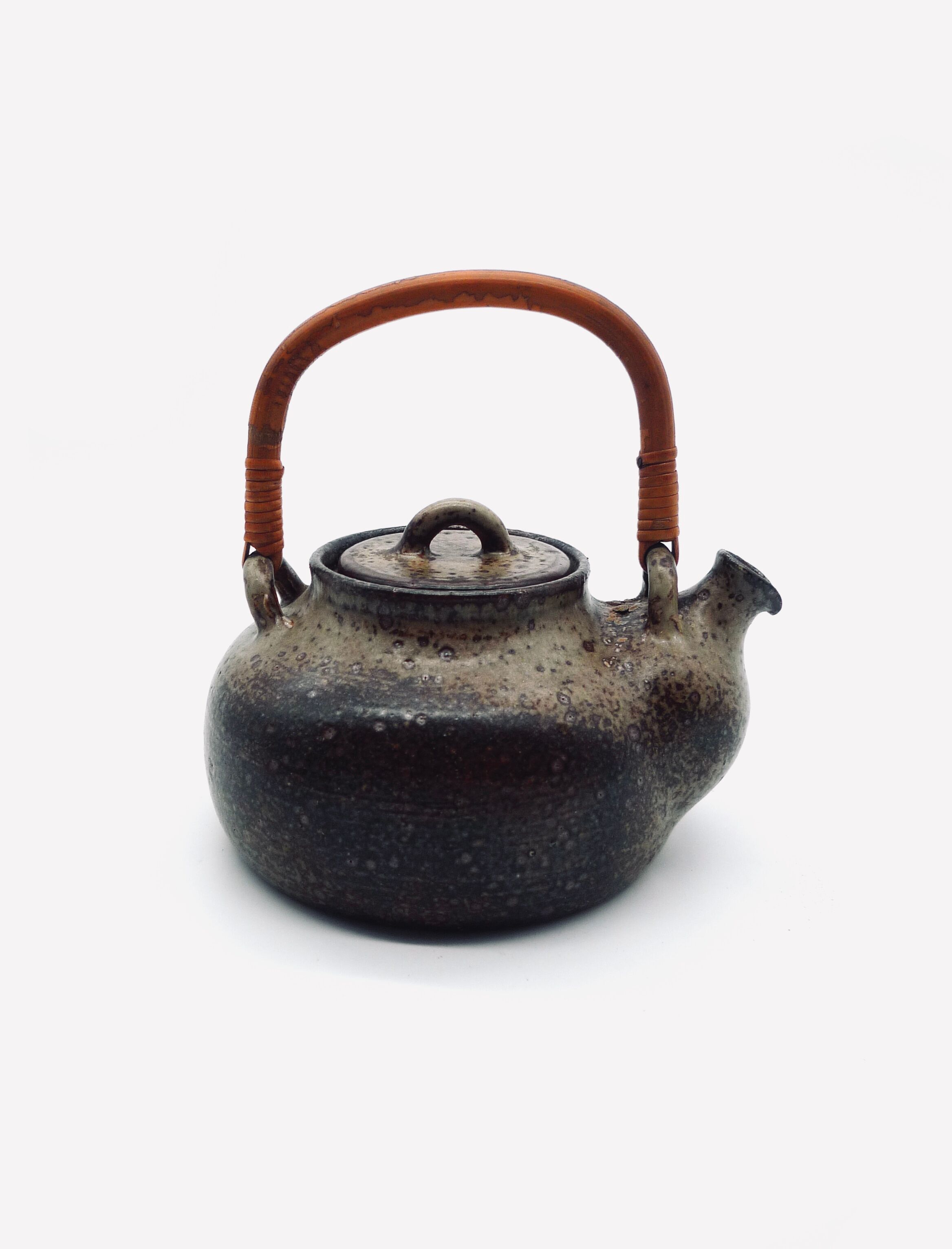 Pyrite stoneware teapot