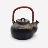 Pyrite stoneware teapot