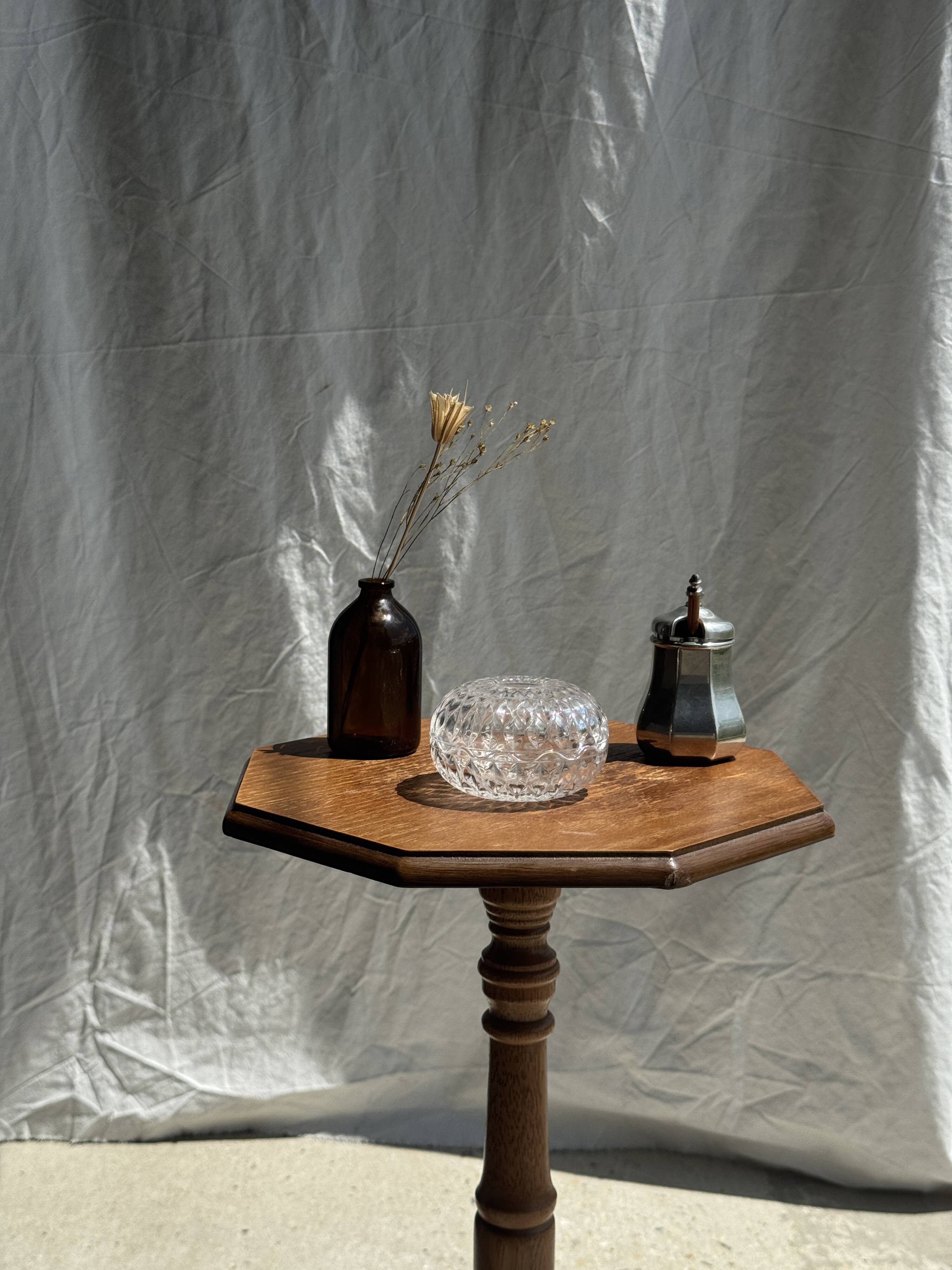 Small glass candy box Cristal d'Arques France