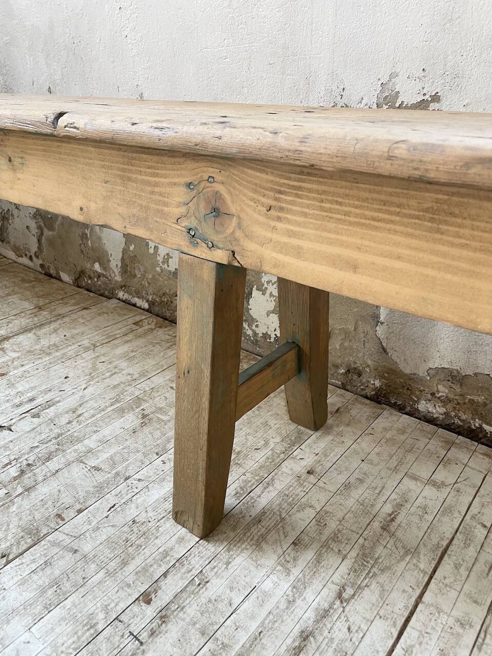 XL pine and oak bench 280 cm