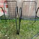 Pair of Antique EMU RIO Armchairs in Black Metal Vintage
