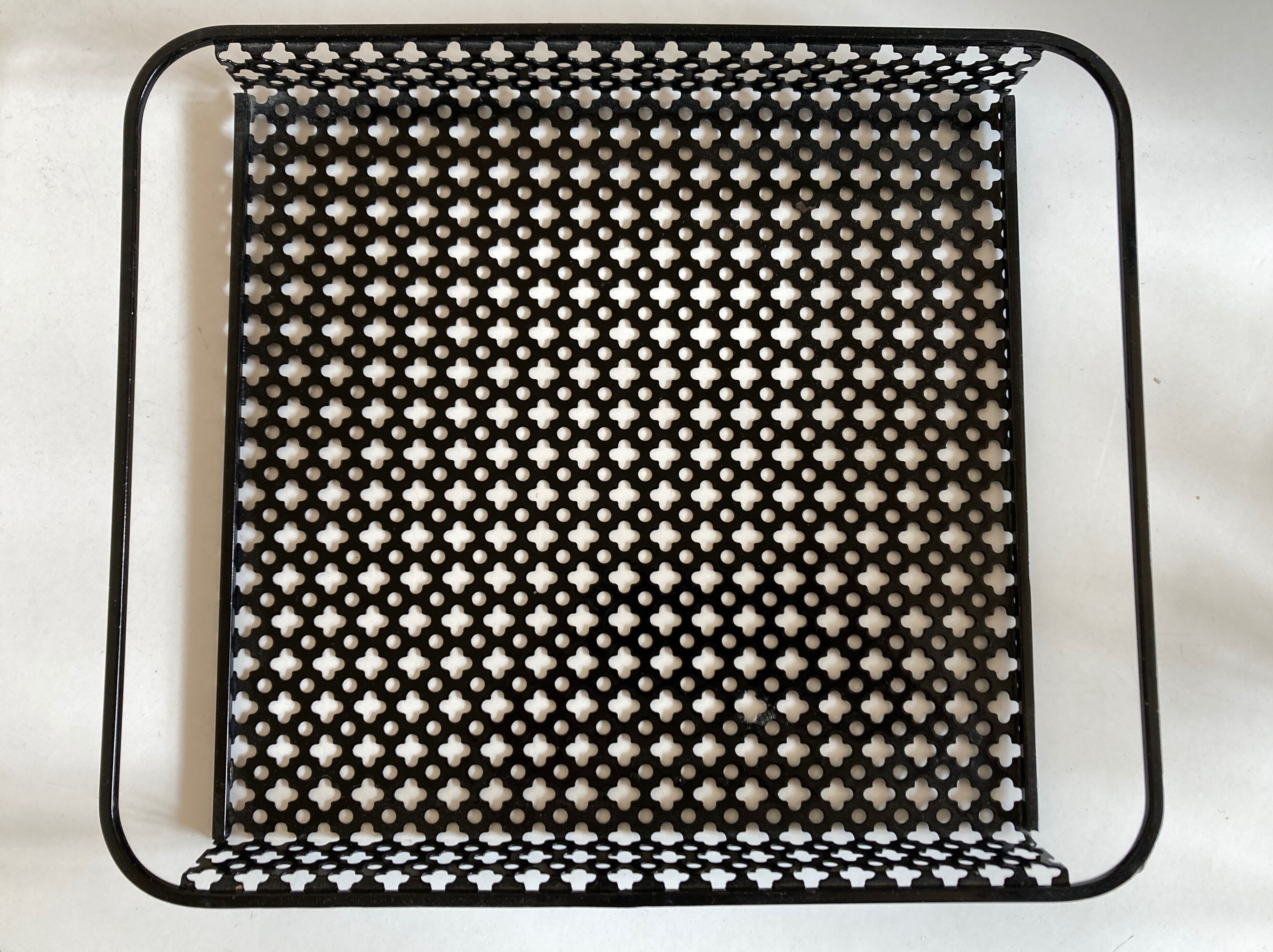Perforated iron tray Matégot 1950