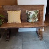 Antique solid wood bench