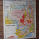 Old school map "Le Massif Central" No.2 Hatier