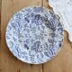 Antique plate Jules Vieillard Bordeaux – Opaque blue and white porcelain