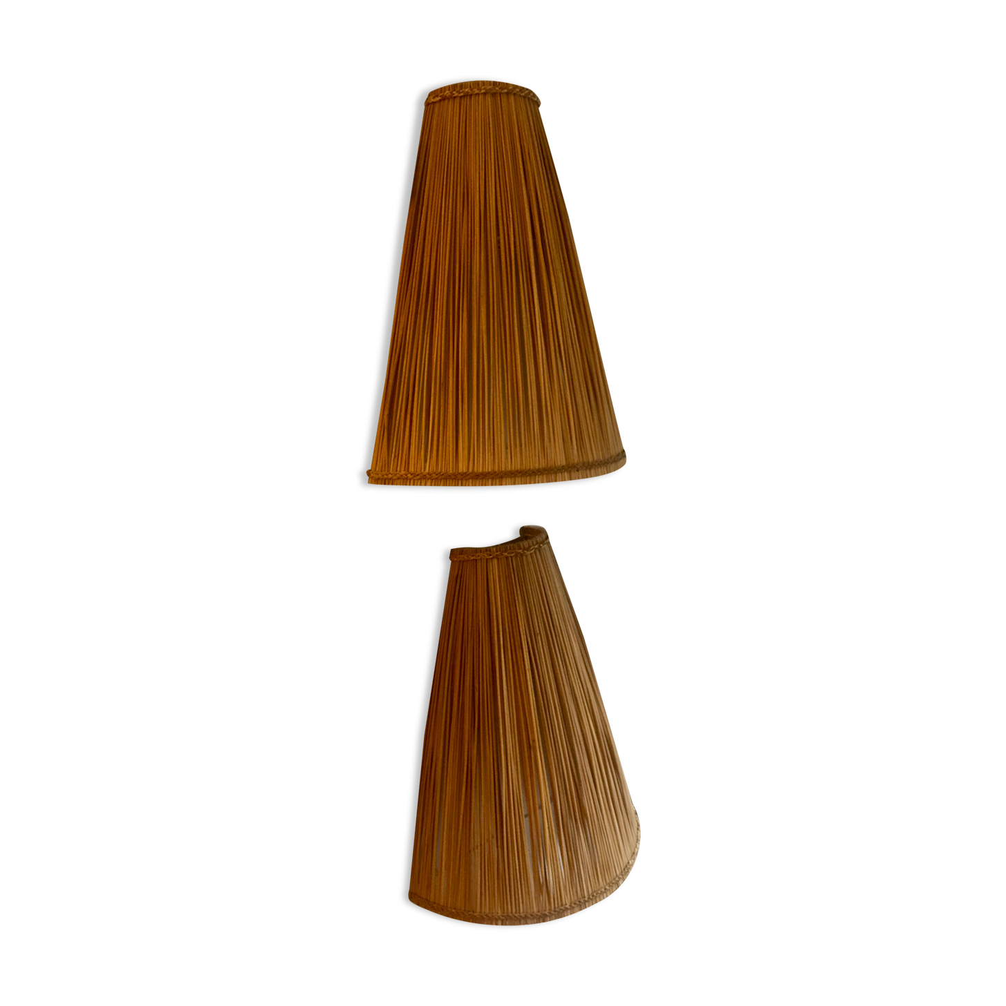 Pair of rush wall lamps