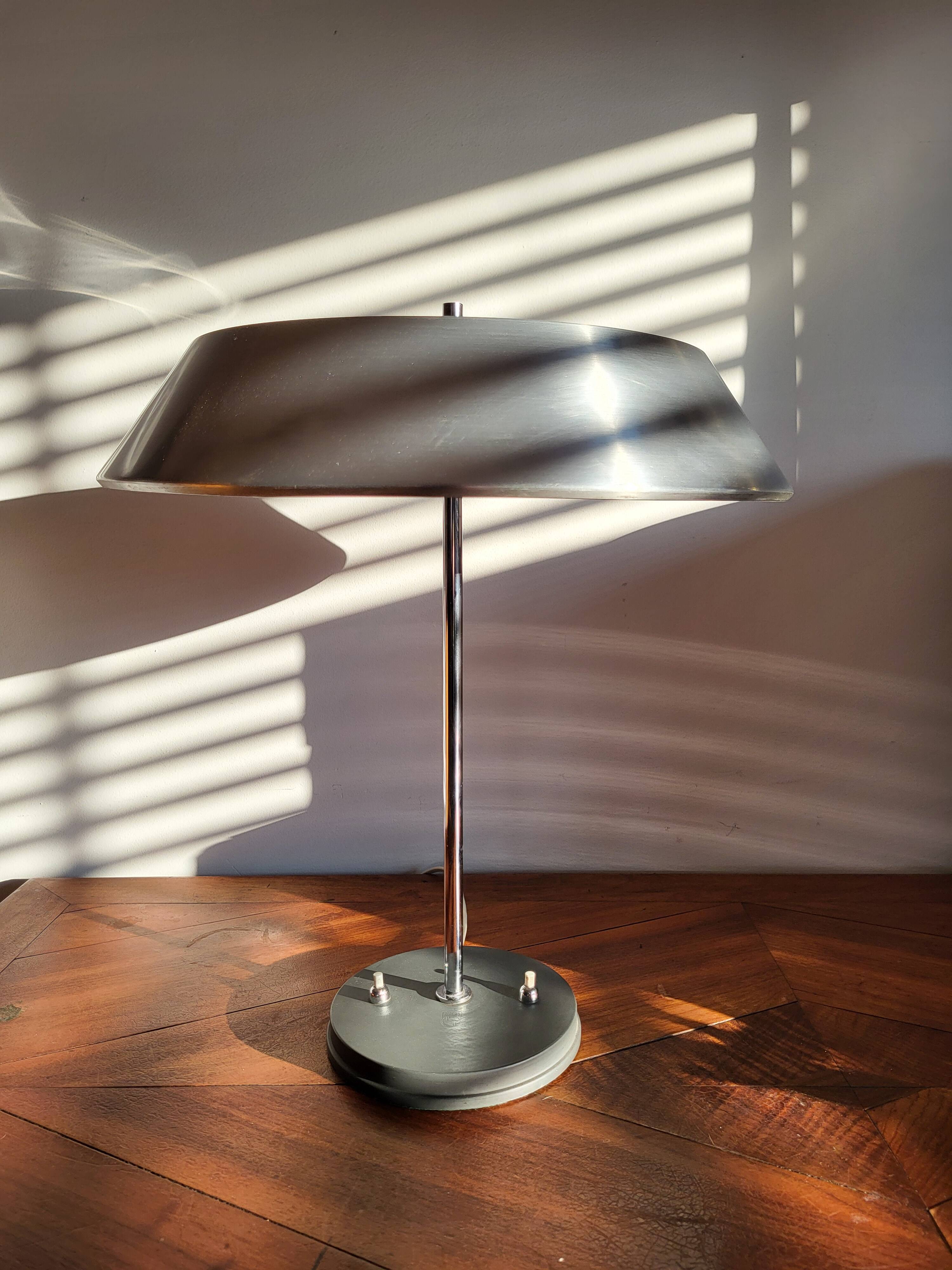 Lampe de bureau vintage Louis Kalff, modèle President, 1960, Nederland
