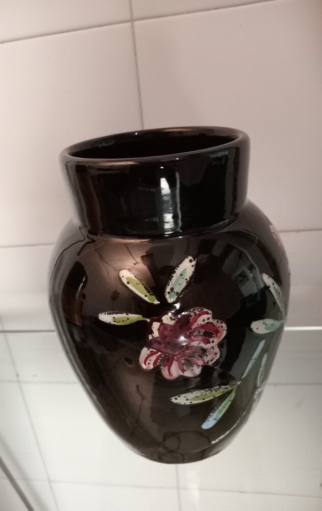 Vintage ceramic vase from Flavia Montelupo, 1980s