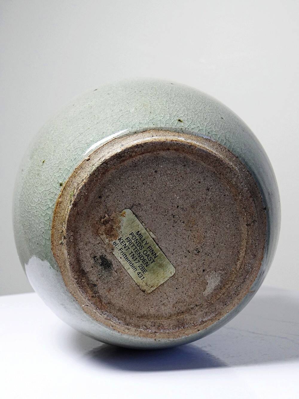 Milly Finn Studio Pottery Vase UK Vintage 60s-70s Stoneware