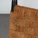Suite 4 chaises vintage en bois, fabrication tchèque, 1950
