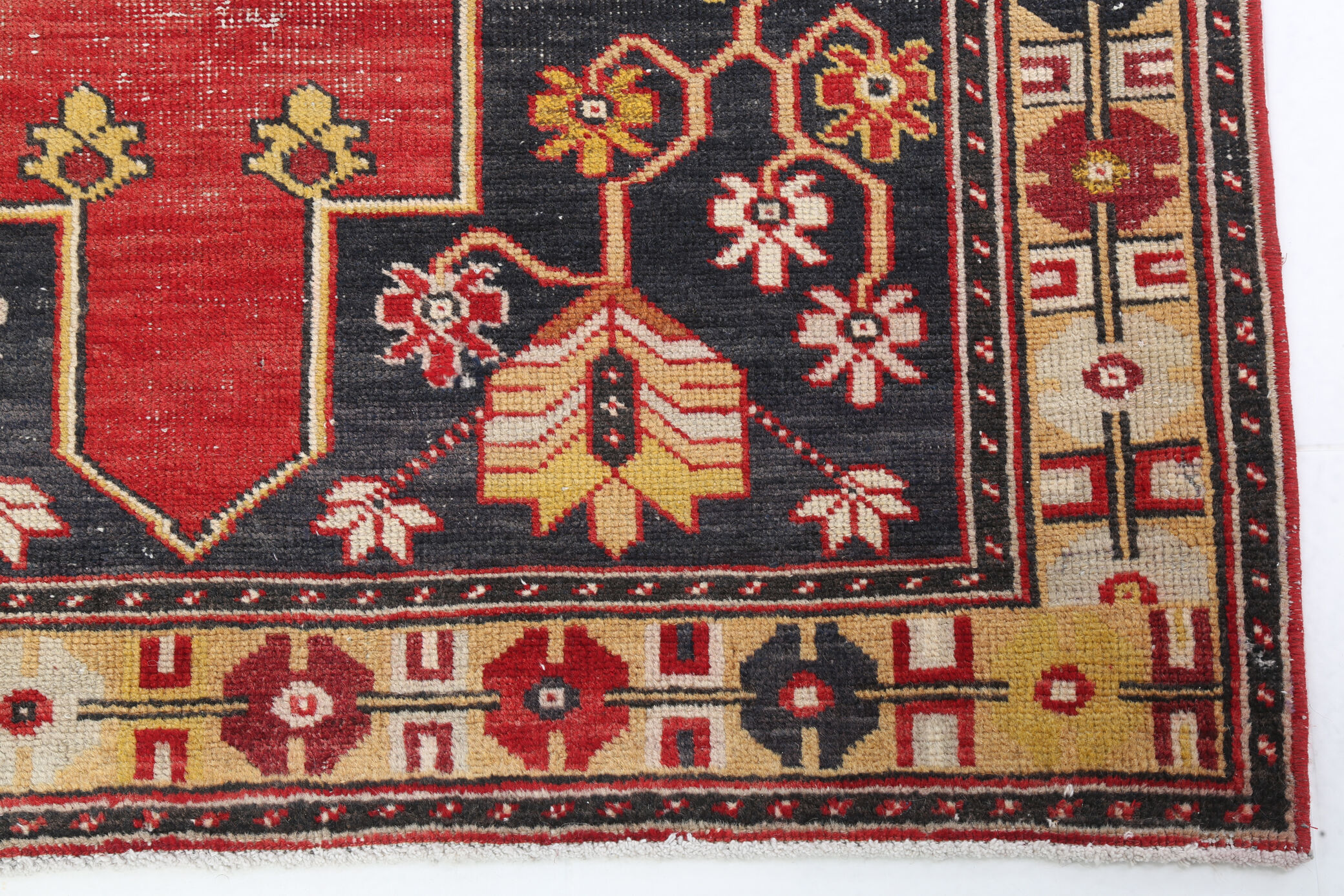 248x123cm red handmade turkish rug