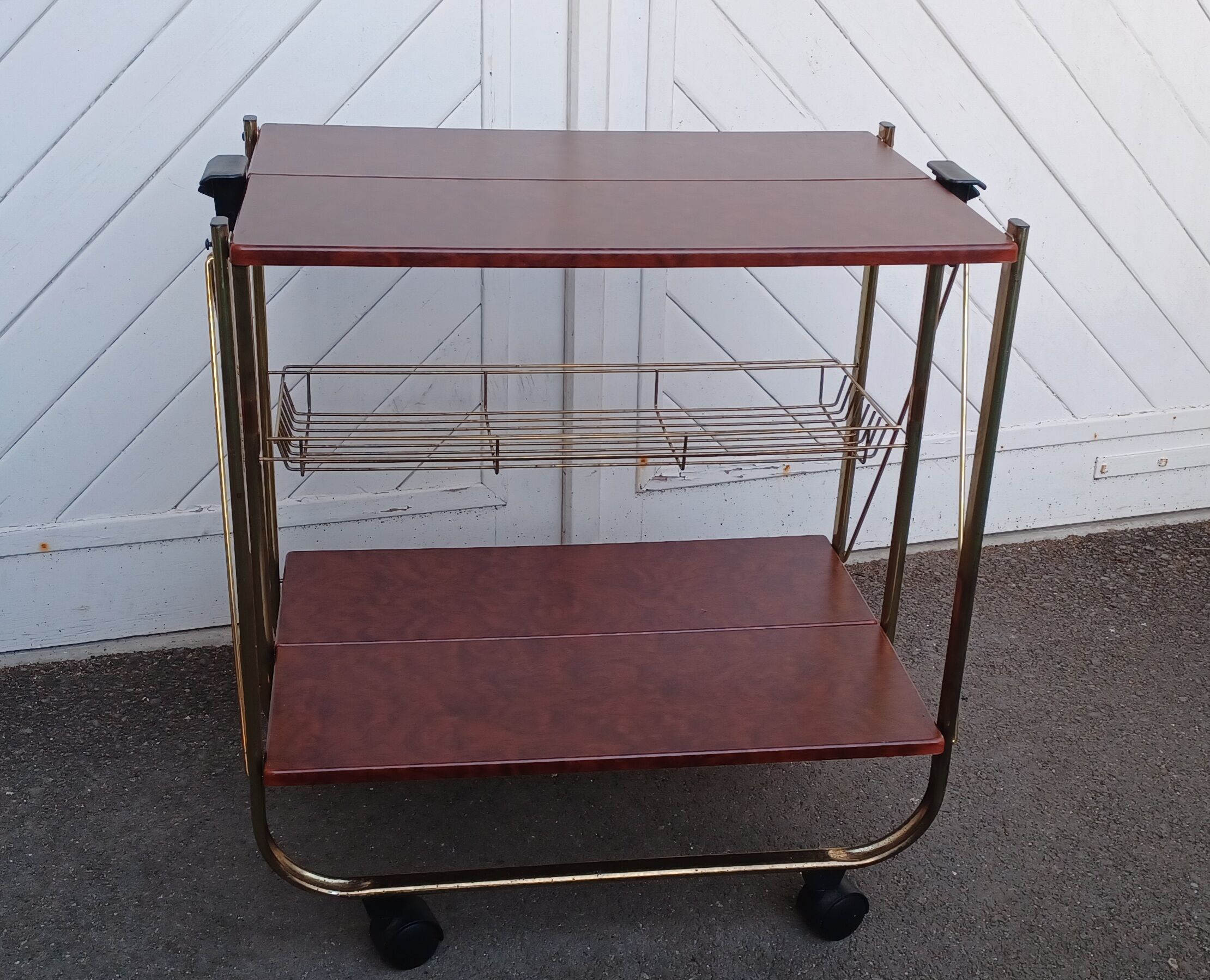 Vintage folding dessert table with 2 tiers