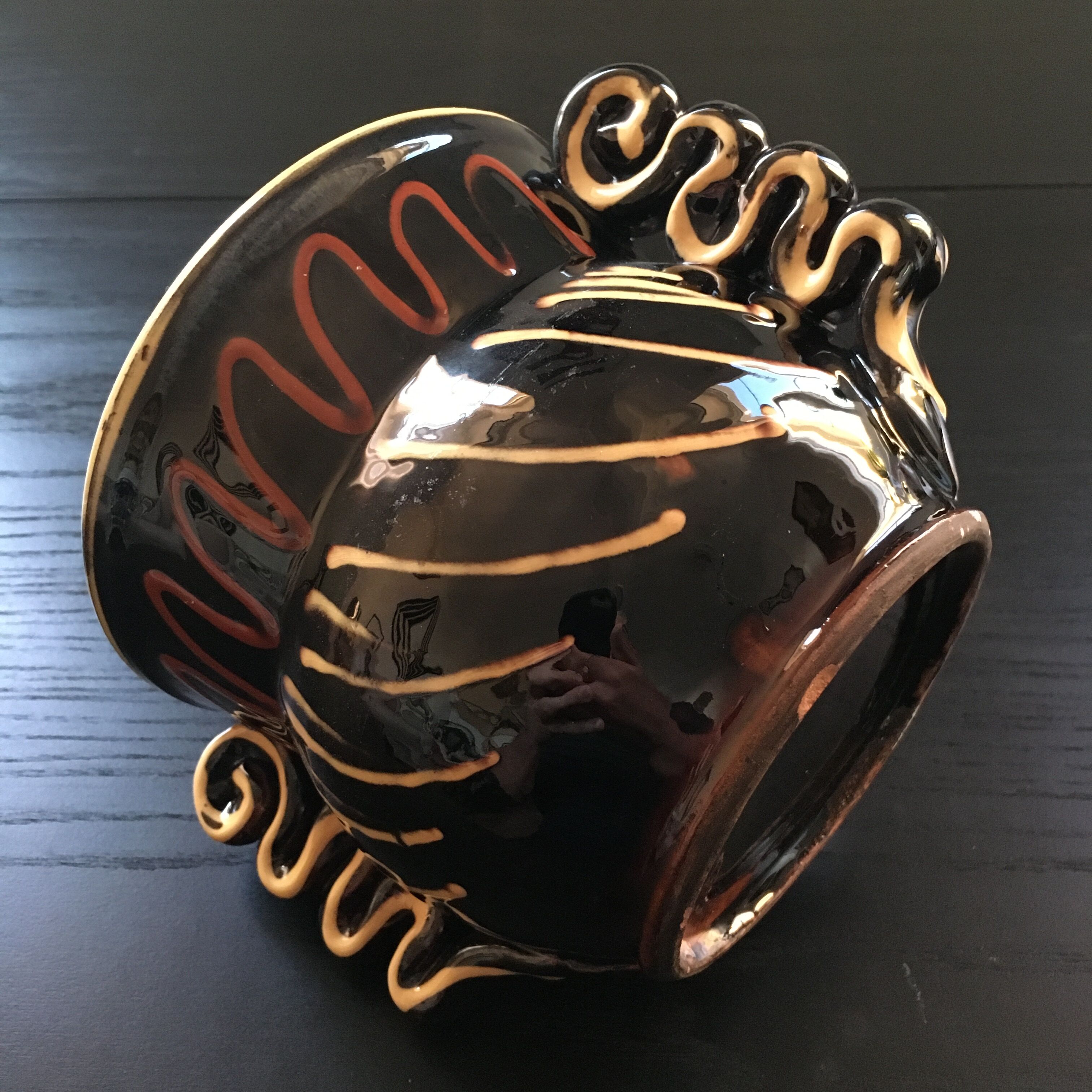 Pot cover terracotta decoration hand