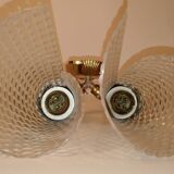 Double vintage fire wall light