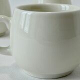 Tasses à café en céramique blanche