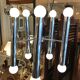 Lampadaire chromé 10 feux