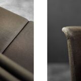 Vintage Mid-Century Danish Modern Brown 3-Seater Sofa by Folke Ohlsson