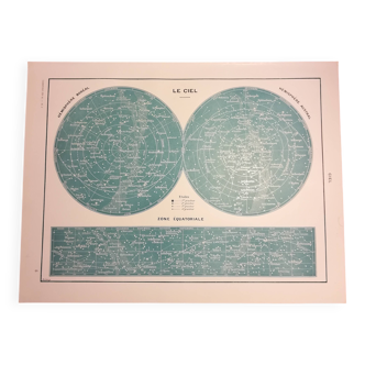 Sky chart from 1928