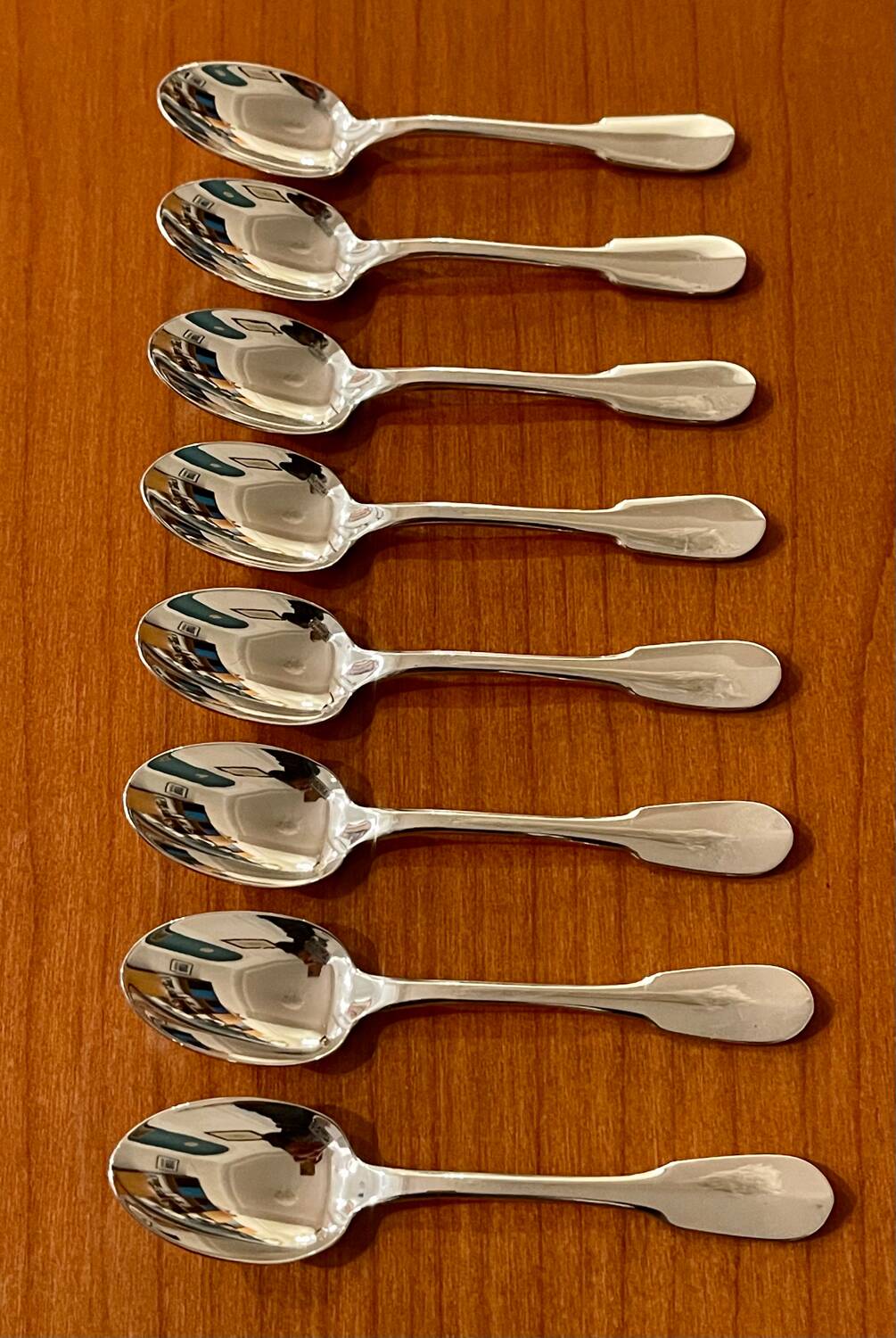 Christofle cluny 8 mocha spoons 10 cm excellent condition