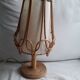 Vintage rattan lamp by Louis Sognot