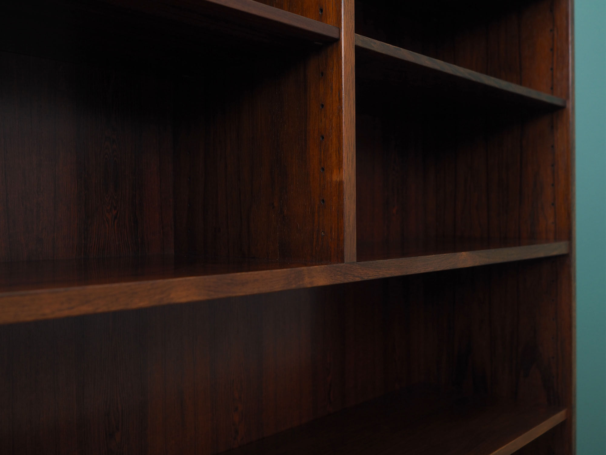 Rosewood bookcase, Danish design, 1960s, manufactured by Omann Jun