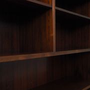 Bibliothèque en palissandre, design danois, années 1960, fabriquée par Omann Jun