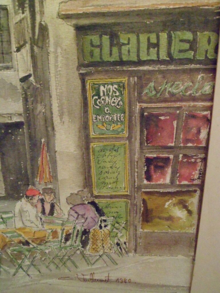 Watercolour signed Vuillermet