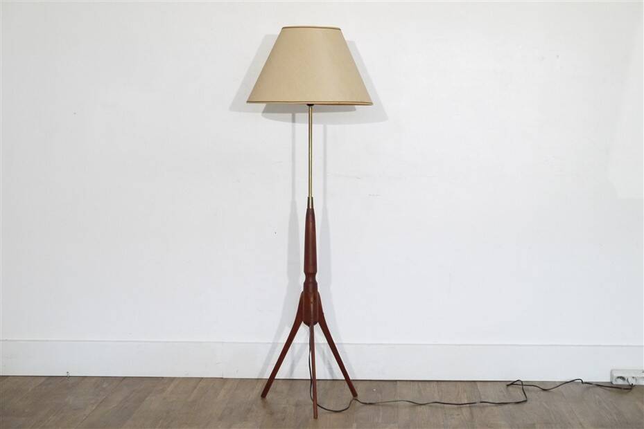 Vintage Danish teak floor lamp 1960s