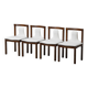 Ensemble de 4 chaises SC66 de Salocchi pour Sormani, Italie, style moderniste vintage des années 1960