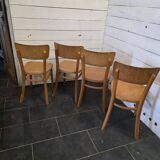 4 chaises de bistrot Thonet