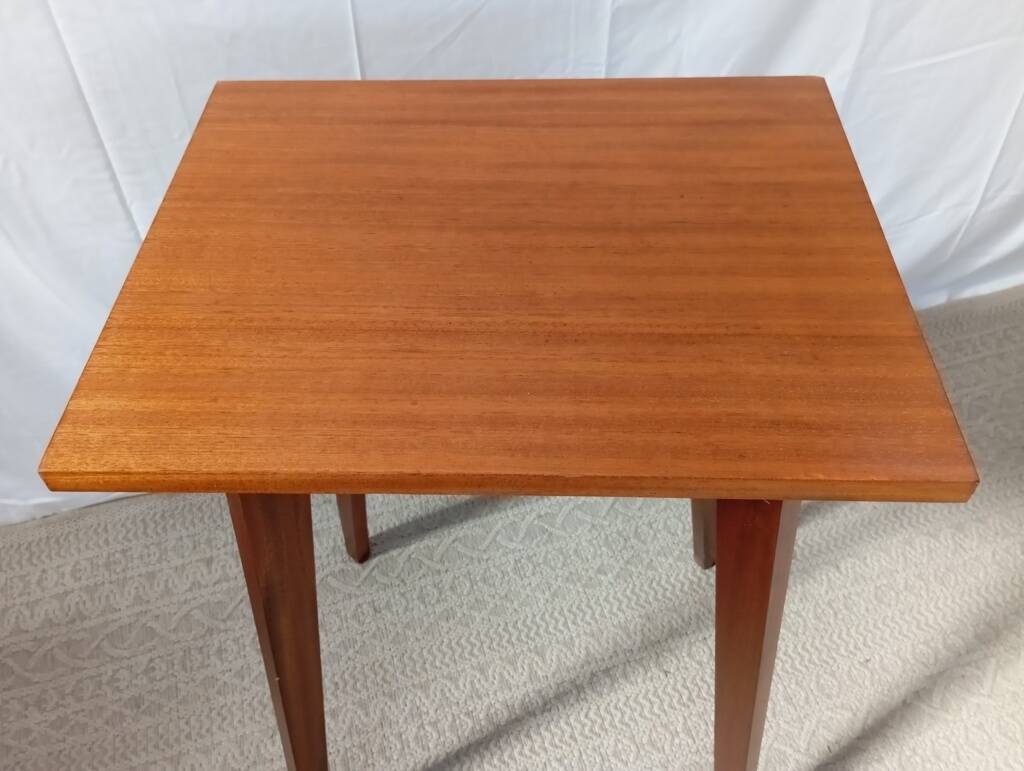 Small table with compass legs from the 50s