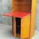 Bar work French formica red-pink and oak circa 40 Francisque Chaleyssin