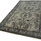 Hand-Knotted Antique Anatolian 1970s 182 cm x 288 cm Grey Carpet