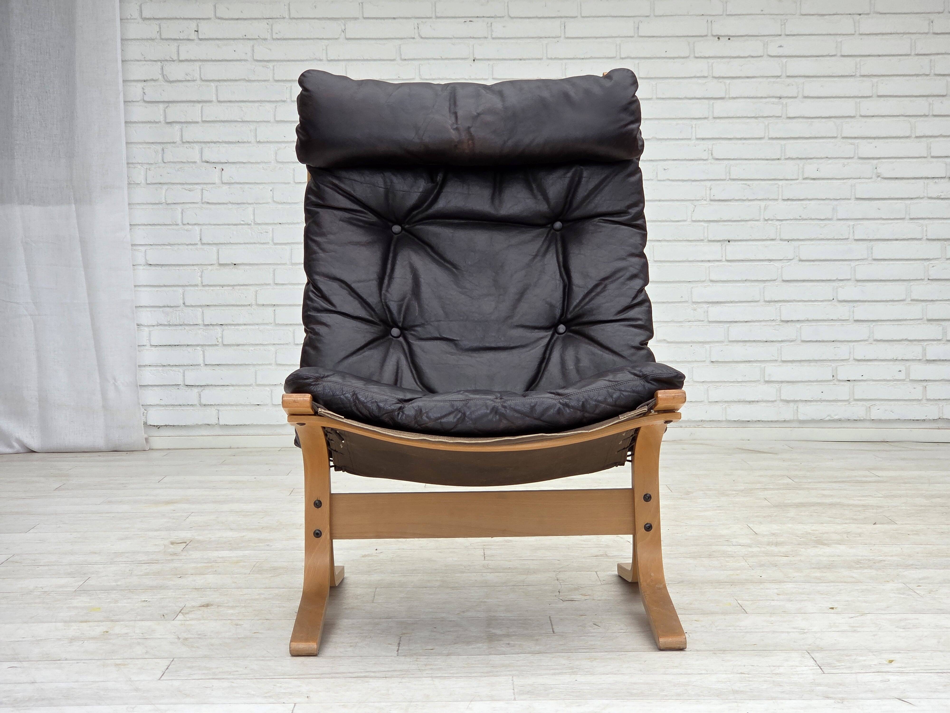 1970s, Norwegian design by Ingmar Relling, lounge chair model "Siesta".